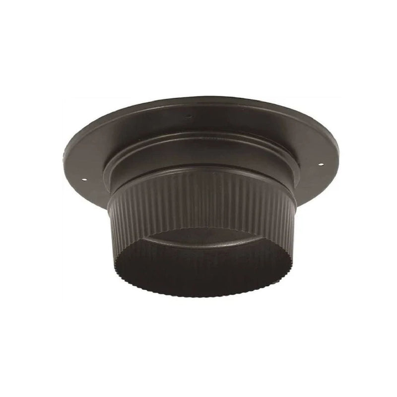 DuraVent DuraBlack 8 Inch Diameter Black Snap-Lock Adapter w/Trim - 8DBK-ADSL