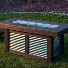 The Outdoor GreatRoom 56.63x29-Inch Denali Brew Linear Gas Fire Pit Table