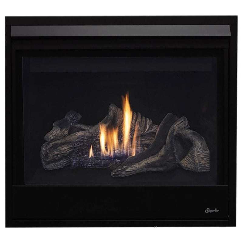 Superior 35-Inch DRC3035 Contemporary Electronic Ignition Direct Vent Gas Fireplace with Crushed Glass Media