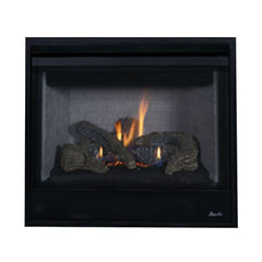 Superior 40-Inch DRT2040 Traditional Direct Vent Gas Fireplace with Aged Oak Log Set