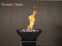 Warming Trends AON Metal Architectural Ascend Round Wok Metal Vessels w/ Crossfire Brass Burner