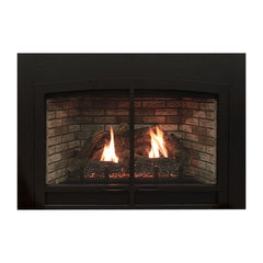 Empire 25" Franklin Clean-Face Direct Vent Gas Fireplace Insert with Log Set and Blower