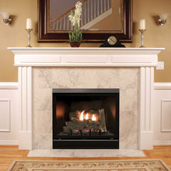 Empire 36" Madison Clean-Face Deluxe Direct Vent Gas Fireplace with Log Set and Barrier