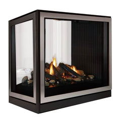 Empire 36" Madison Clean-Face Premium Peninsula Multi-Sided Direct Vent Gas Fireplace with Barrier