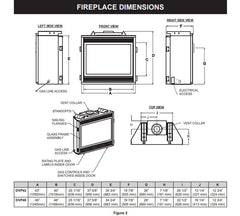 White Mountain Hearth 42" Tahoe Premium Direct Vent Gas Fireplace with Log Set