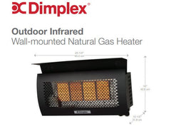 Dimplex DGR32WNG Wall Mounted Outdoor Natural Gas Infrared Heater
