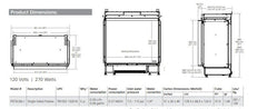 Dimplex Faber FEF3226L1 E-Matrix Front-Facing Built-In Water Vapor Electric Fireplace 32x26-Inch