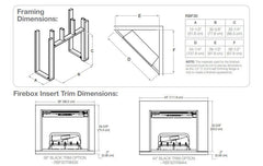 Dimplex RBF30 Revillusion Built-In Electric Fireplace with Herringbone Backer, 30-Inches