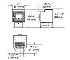 True North TN40 Freestanding Pellet Stove
