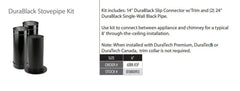DuraVent DuraBlack 6 Inch DuraBlack Stovepipe Kit - 6DBK-KSP