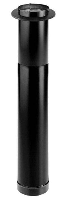 DuraVent DuraBlack 6 Inch Diameter Black Telescoping Length 44 Inch - 68 Inch w/trim - 6DBK-TL