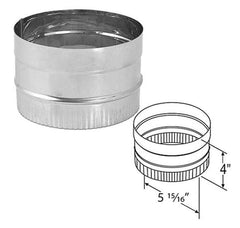 DuraVent DuraBlack 6 Inch Diameter Stainless Steel Stovetop Adapter - 6DBK-ADSS