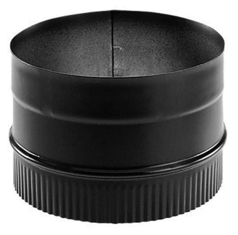 DuraVent DuraBlack 6 Inch Diameter Black Stovetop Adapter - 6DBK-AD