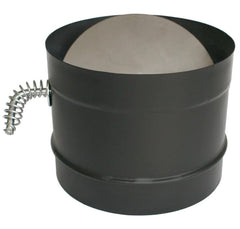 DuraVent DuraBlack 6 Inch Diameter Black Damper Section - 6DBK-DS