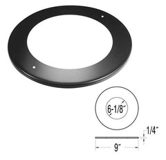 DuraVent DuraBlack 8 Inch Diameter Black Trim Collar - 8DBK-TC