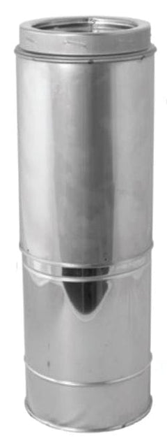 DuraVent DuraTech 8 Inch Diameter Double Wall Galvanized 14-21 Inch Adjustable Chimney Pipe Length - 8DT-21TASS