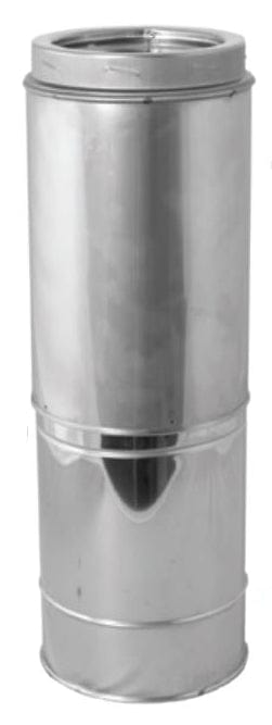 DuraVent DuraTech 8 Inch Diameter Double Wall Galvanized 14-21 Inch Adjustable Chimney Pipe Length - 8DT-21TASS
