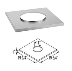 DuraVent DuraTech 6 Inch Diameter Chase Top Flashing - 6DT-CTF