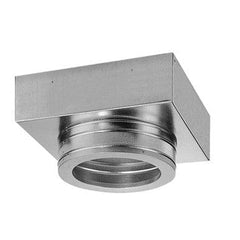 DuraVent DuraTech 8 Inch Diameter Stainless Steel Flat Ceiling Support Box - 8DT-FCS