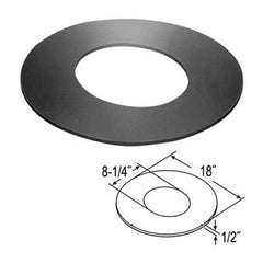 DuraVent DuraTech 8 Inch Diameter 10/12 - 12/12 Trim Collar for Roof Support - 8DT-RSTC12