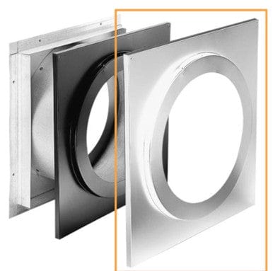 DuraVent DuraTech 8 Inch Diameter Stainless Steel Wall Thimble Exterior Trim - 8DT-WTSS