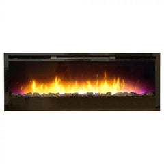 Empire Nexfire Contemporary Linear Electric Fireplace with Remote Control and Crushed Glass