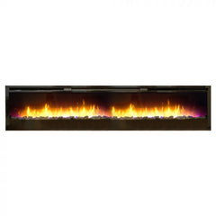 Empire Nexfire Contemporary Linear Electric Fireplace with Remote Control and Crushed Glass