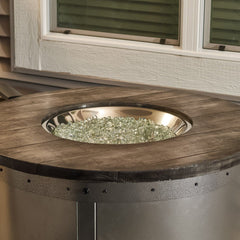 The Outdoor GreatRoom 39-Inch Edison Round Gas Fire Pit Table