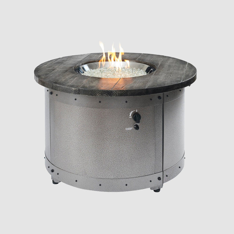 The Outdoor GreatRoom 39-Inch Edison Round Gas Fire Pit Table