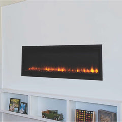 Superior ERL2000 Built-In Linear Electric Fireplace with Remote and Smoked Crystal Ember Bed