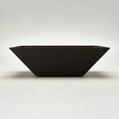 Warming Trends AON GFRC Architectural Ember Square Wok Concrete Vessels w/ Crossfire Brass Burner