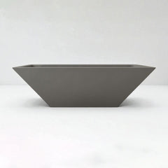 Warming Trends AON GFRC Architectural Ember Square Wok Concrete Vessels w/ Crossfire Brass Burner