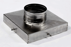 National Chimney 6 Inch Diameter 13x18 Inch EZ Flue Fit Top Plate - NC6TPEZFF1318