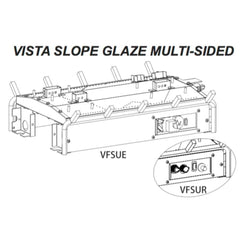 Empire 24" Slope Glaze Vista Vent-Free Multi-Sided Gas Logs Burner Set with Intermittent Pilot
