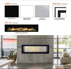 Empire 36" Boulevard Vent-Free Linear Gas Fireplace with Barrier