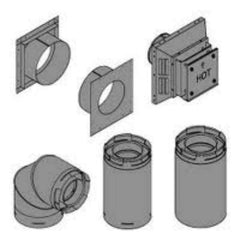 Empire 4"x6-5/8" Top Vent Horizontal Kit for 5-7 Inch Walls - DVVK4TSP