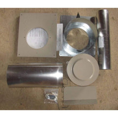 Empire 4" x 6-5/8" Horizontal Vent Kit with Vinyl Siding Shield & Round Cap - DVVK4REVS