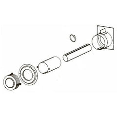 Empire 4"x6-5/8" Round Horizontal Vent Termination Kit - DVVK4RE