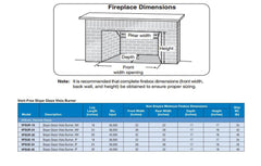 Empire Vent-Free Double-Sided Slope Glaze Vista Gas Burner Only