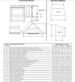 Empire 42" Carol Rose Outdoor Premium Stainless Steel Firebox Only
