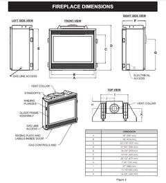 Empire 36" Madison Premium Direct Vent Gas Fireplace with Log Set