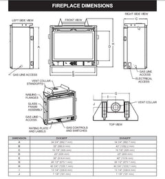 Empire 42" Madison Luxury Direct Vent Gas Fireplace with Blower and Log Set