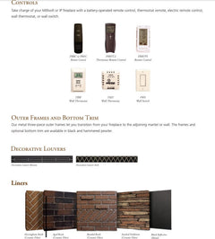 Empire 42" Madison Luxury Direct Vent Gas Fireplace with Blower and Log Set