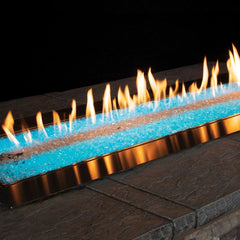 Empire 48" Carol Rose Outdoor Stainless Steel Linear Gas Fire Pit