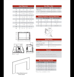 Empire 30" Renegade Clean-Face Direct Vent Gas Fireplace Insert with Multi-Function Remote and Blower