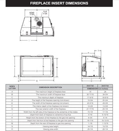 Empire 30" Renegade Clean-Face Direct Vent Gas Fireplace Insert with Multi-Function Remote and Blower