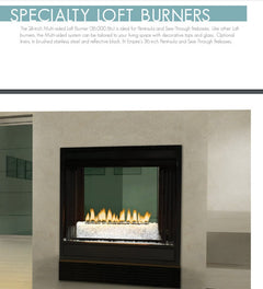 Empire Loft Contemporary Vent-Free Gas Burner Only