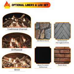 Empire 36" Rushmore Clean-Face Direct Vent Gas Fireplace with TruFlame Technology