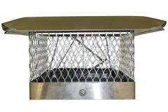 National Chimney 13x13 Inch Energy Top Cap with Damper and Screen- ETP1313