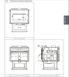 Enerzone 28-Inch Solution 3.5 Wood Burning Stove with Blower